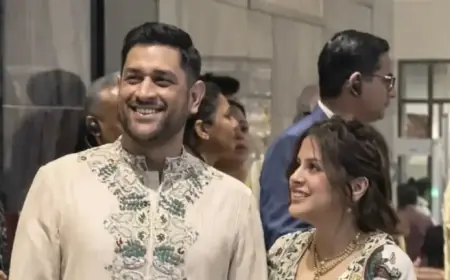 MS Dhoni and Wife Sakshi Attend Arjun Tendulkar-Saaniya Chandhok Wedding
