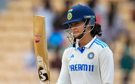 Harmanpreet Kaur Guides India Against Australia in Historic Pink Ball Test
