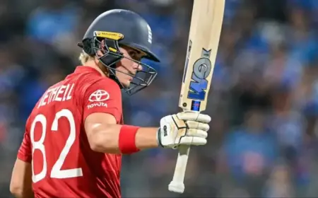 Jacob Bethell Sets Record with England’s Fastest T20 World Cup 50