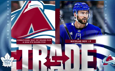 Avalanche Acquire Nicolas Roy in Deadline-Era Swap That Ends Trade Speculation