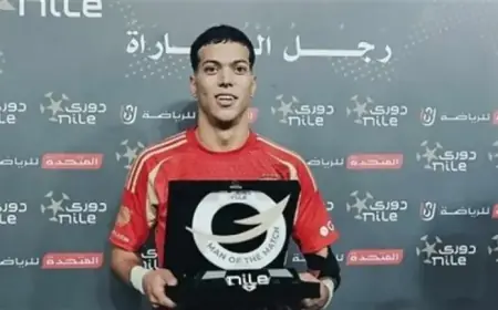 Imam Ashour Secures Man of the Match Honor in Al Ahly Clash