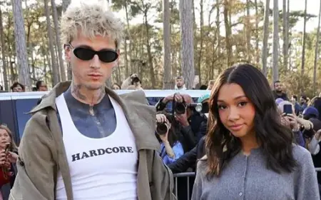 Machine Gun Kelly and Daughter Casie Shine as Duo at Paris Fashion Week