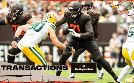 Zaire Franklin Cited as Browns Cut Cornelius Lucas, Raiders Unveil 2026 Staff and Texans Post Transactions