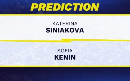 Katerina Siniakova vs. Sofia Kenin: Indian Wells 2026 Prediction, Odds and Picks