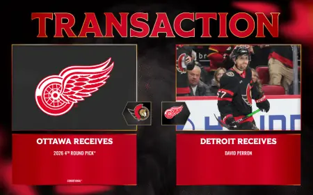Red Wings Re-Acquire David Perron From Senators