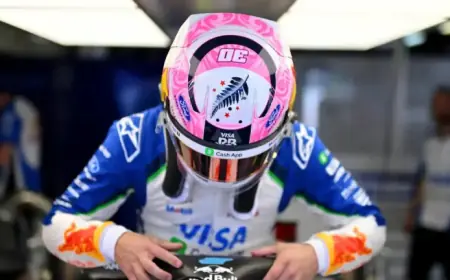 Liam Lawson Hits the Formula 1 Track in Melbourne