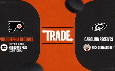 Nicolas Deslauriers traded to Hurricanes as Flyers pick up conditional 2027 seventh-rounder