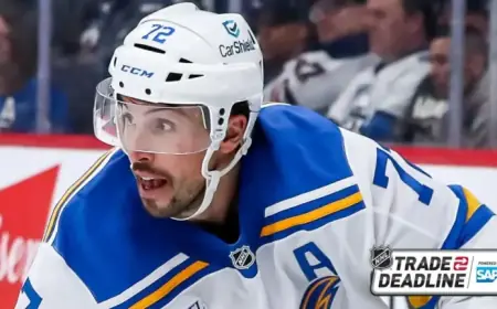 Blues Trade Faulk to Red Wings for Holl, 2026 Draft Picks