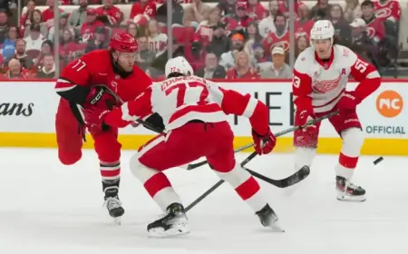 Hurricanes’ Defense Halts Red Wings’ Comeback in 5-2 Victory