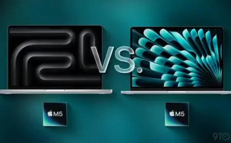 Comparing M5 14″ MacBook Pro and M5 13″ MacBook Air