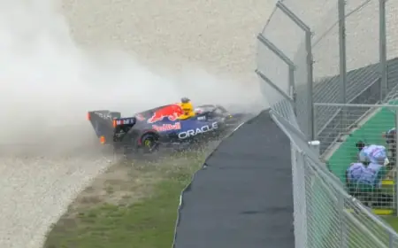 Verstappen Crashes Out of Australian Grand Prix Q1