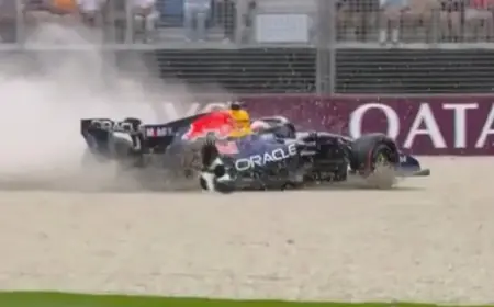 Max Verstappen Crashes Early in Australian GP Qualifying Shocker