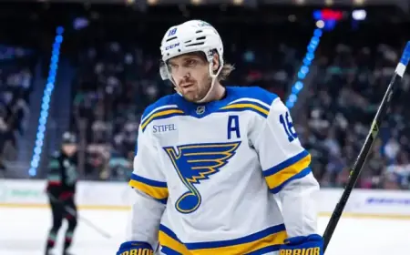 Thomas Propels Blues to Overtime Victory Against Sharks with Two Goals