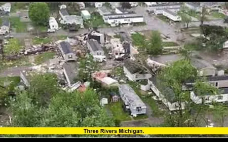 Three Rivers Michigan Reels After Tornoto Damage As Recovery Moves Into Saturday
