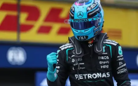 George Russell Secures Pole as Verstappen Crashes Out by 0.3s