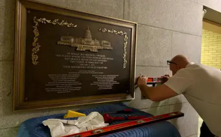 Jan. 6 Police Memorial Plaque Finally Installed Overnight at Capitol