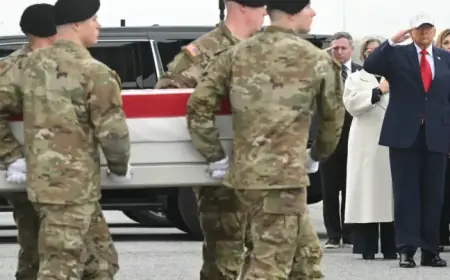 Trump Honors Fallen Soldiers Returning from Iran