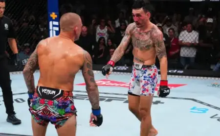 Max Holloway Reveals Passion for Iconic ‘Point Down’ Move in UFC Fights