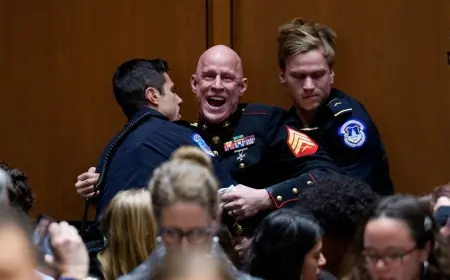 Brian McGinnis and Sen. Tim Sheehy: Marine's Arm Broken at Senate Hearing in Viral Confrontation
