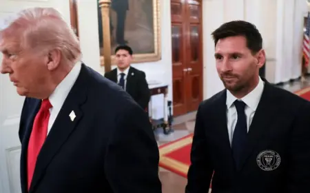 Inter Miami visit to White House draws political backlash after Messi applauds Trump’s Iran remarks