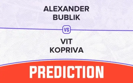 Alexander Bublik favored against Vit Kopriva in 2026 Indian Wells round