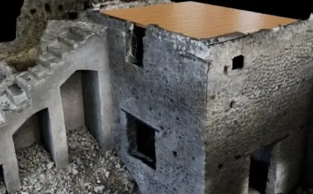 Grand staircase in Pompeii confirmed; question remains how tall the towers were