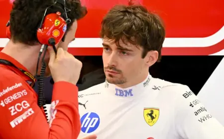 Leclerc Says Ferrari ‘Nowhere Near’ Mercedes After Australian Qualifying Session