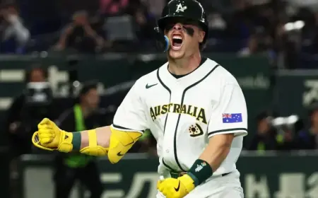 Travis Bazzana Powers Australia With Seventh-Inning Homer in Tokyo Dome