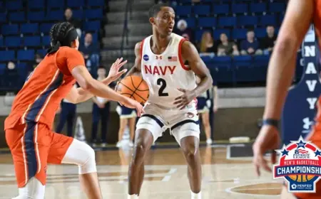 Navy Basketball faces Boston University Sunday as Patriot League semifinal arrives