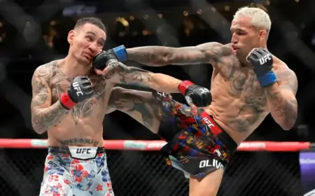 Charles Oliveira Claims BMF Title from Max Holloway at UFC 326 After 11 Years