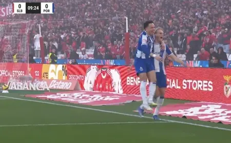 Benfica vs Porto Result: 2-2 — Mourinho Sent Off as Late Barreiro Goal Steals Drama at Estádio da Luz