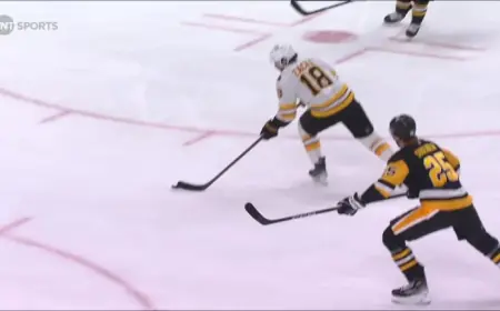 Pavel Zacha Scores Power-Play Goal to Extend Bruins Five-Point Streak