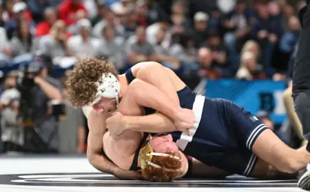 Aj Ferrari falls in Big Ten heavyweight final, shaping NCAA seeding outlook