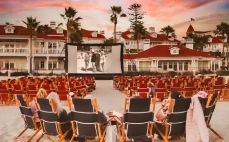 Barbie Movie screens on the beach as theaters watch new box office swings