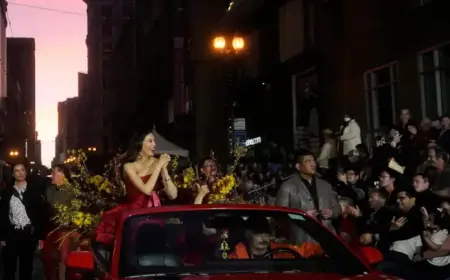 Olympian Eileen Gu Leads Chinese New Year Parade in San Francisco