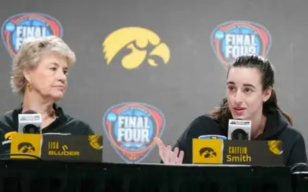 Bruce Pearl Mentions Iowa WBB Stars Caitlin Smith, Lisa Blunder