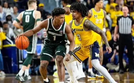 Jeremy Fears Jr. Receives Technical Foul for Kicking Michigan Player