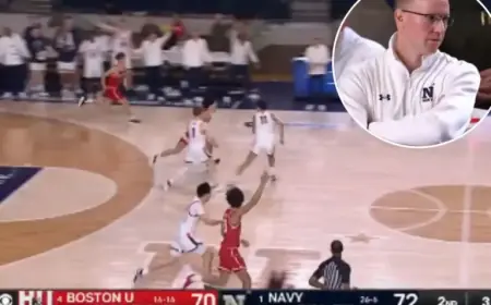 Boston University Shocks Navy Amid Clock Controversy