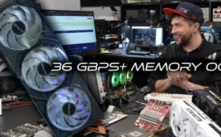 Teclab Surpasses NVIDIA RTX 50 Limits, Achieving 36 Gbps on RTX 5070 Ti