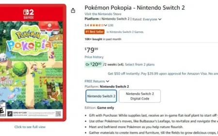 Amazon Raises Pokémon Pokopia Physical Edition Price to $80 Amid Stock Constraints