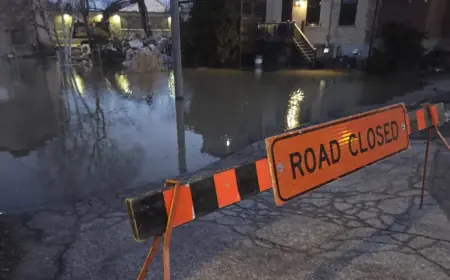 Flood Warnings Disrupt Ayr and New Hamburg After Ice Storm Ontario Forecast