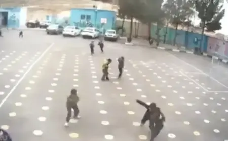 Video Shows Strike Near Iranian Boys’ School
