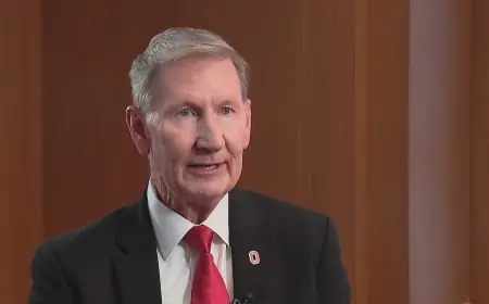 Ohio State President Ted Carter Resigns Over Inappropriate Relationship With Krisanthe Vlachos