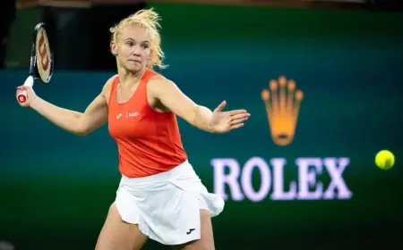 Siniakova’s long night in Indian Wells ends with a third-round ticket
