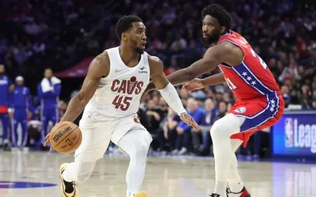 76ers vs. Cavaliers Live Score: Cavaliers Lead 19-18 With 1:11 Left in First Quarter