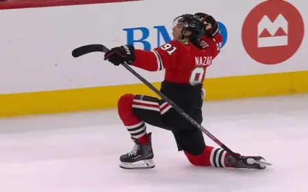 Frank Nazar rips an OT winner as Blackhawks edge Utah
