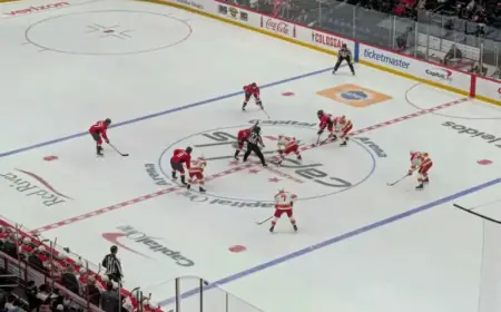 Capitals Overpower Flames 7-3 with Dominant Offense