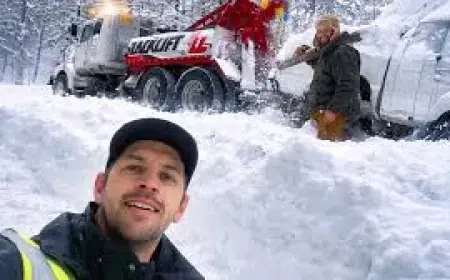 The Weather Channel and the Iowa blizzard photo: a pickup truck vanishes, then “comes back” on a plow route