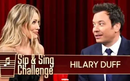 Hilary Duff Leads Yahoo’s Sip and Sing Challenge