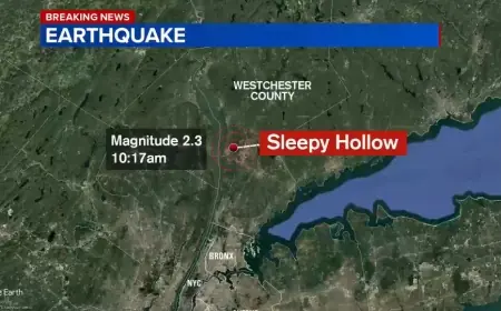 Magnitude 2.3 Earthquake Strikes Sleepy Hollow, Rattles Westchester County and NYC Bronx Tuesday Morning